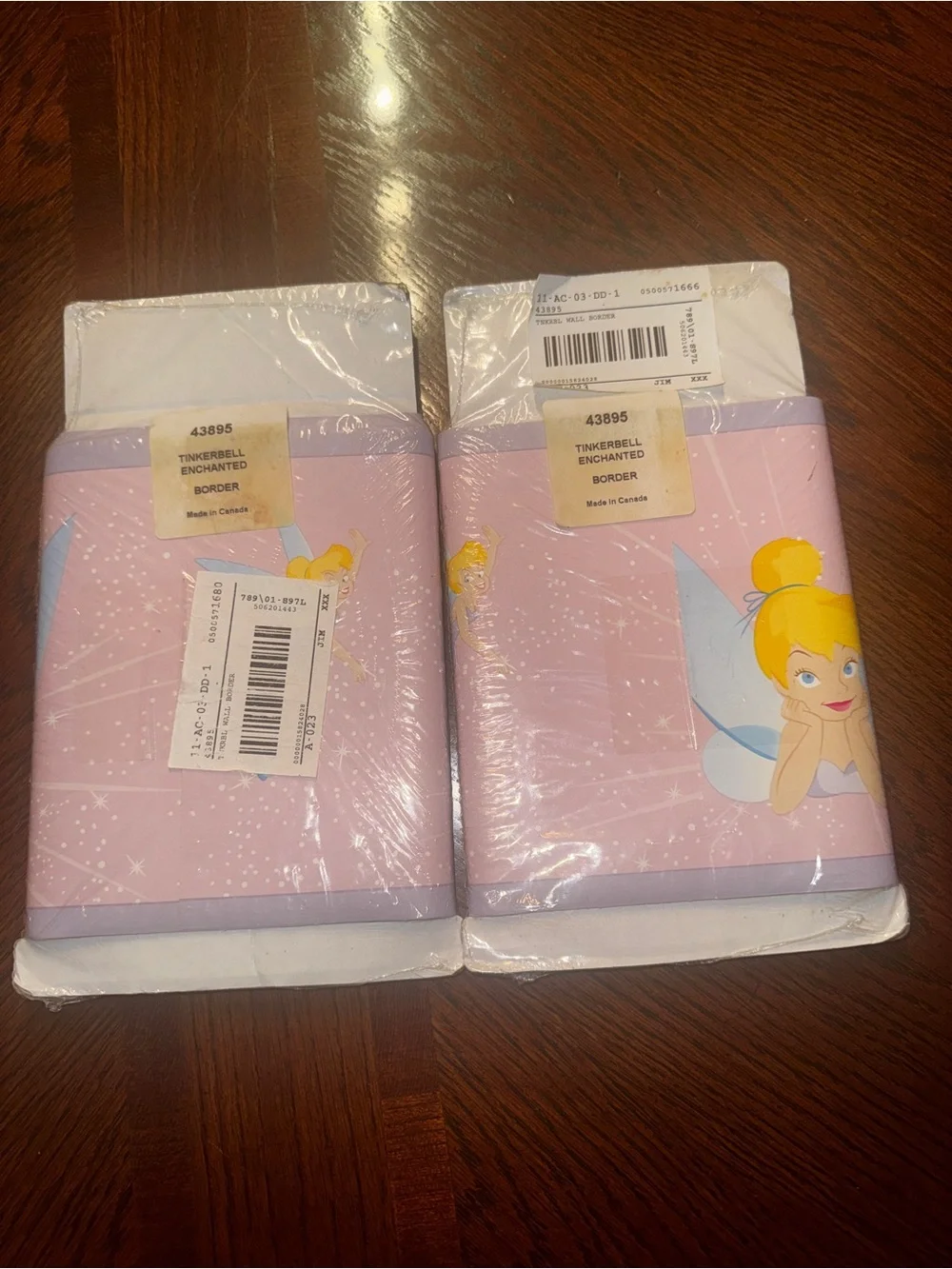2 packs of Disney Tinkerbell Enchanted Pre-Pasted Wallpaper Border